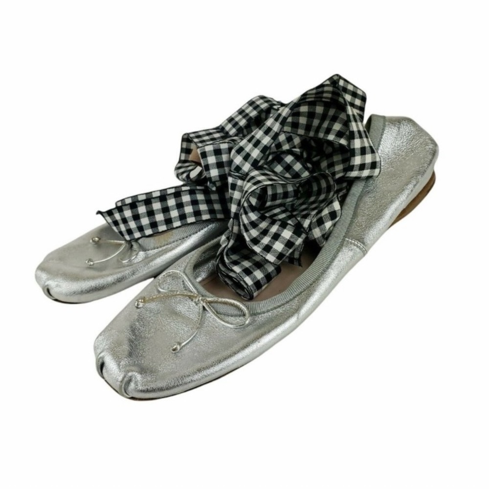 Miu miu ballet flats with ties
